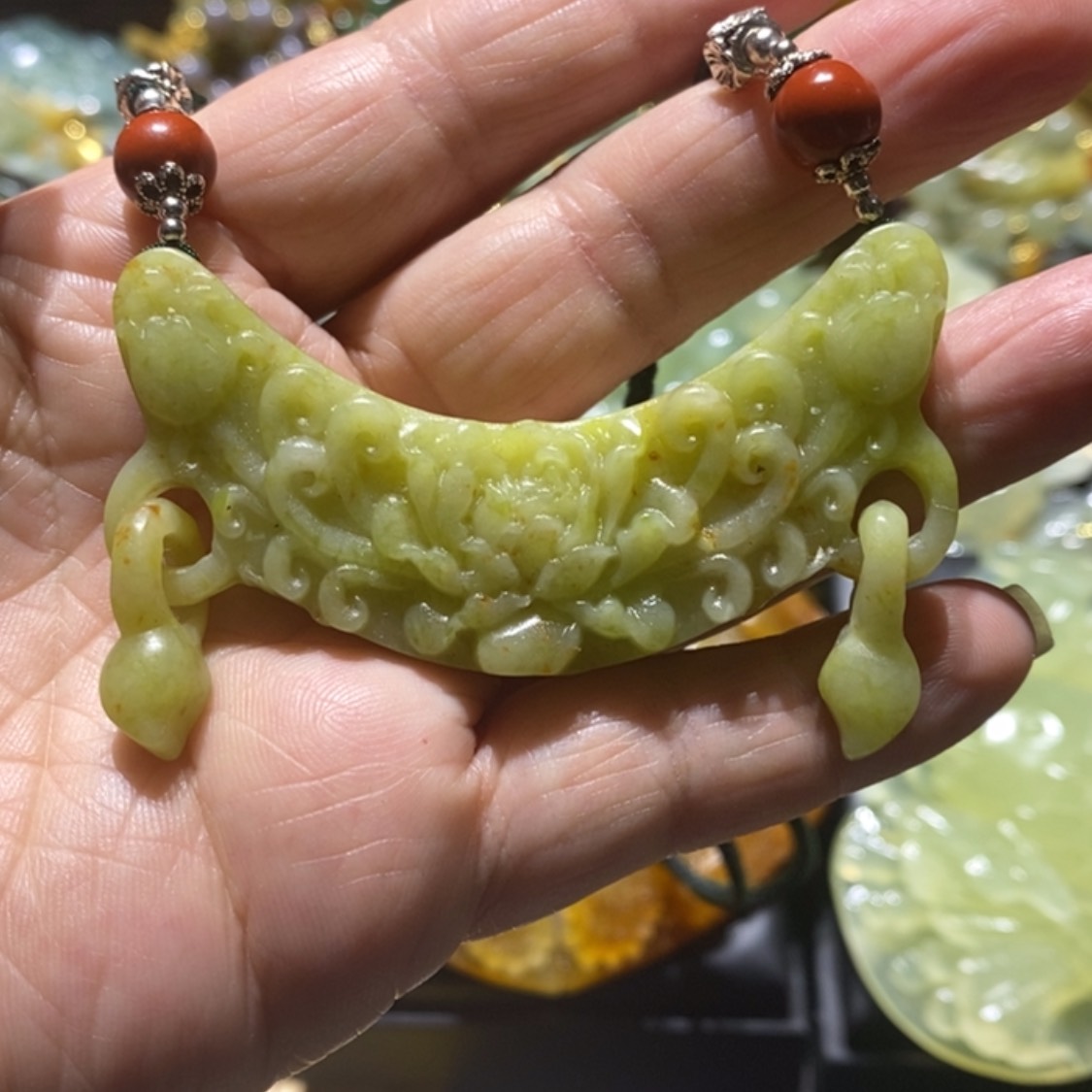 【闪购商品】岫玉毛衣链未镶嵌