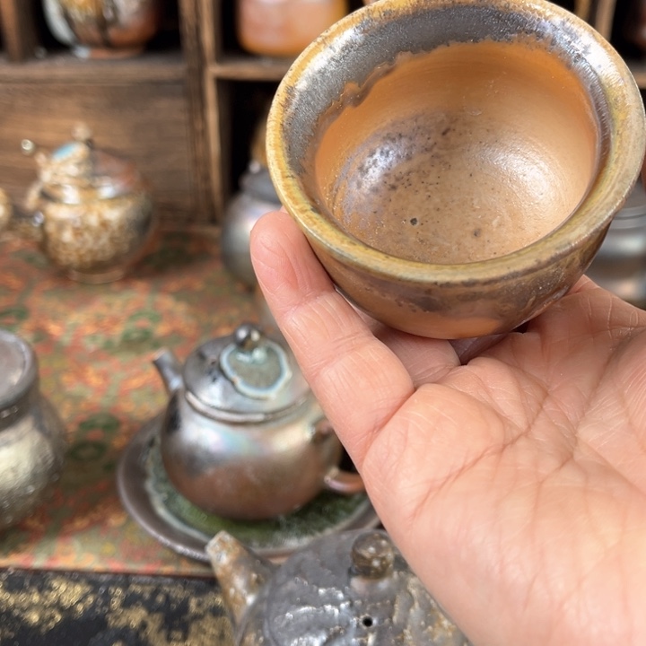 杯柴烧茶器主人杯杯