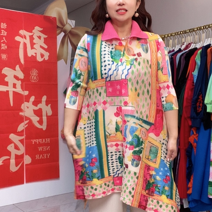 *****褶皱大码女装连衣裙1weixia