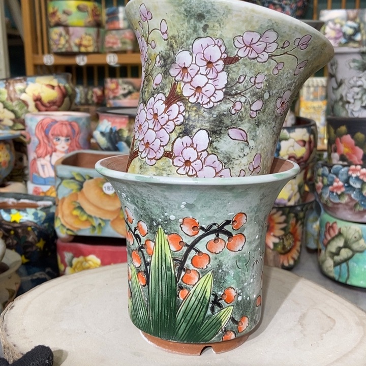 红陶景德镇艺术手绘作品