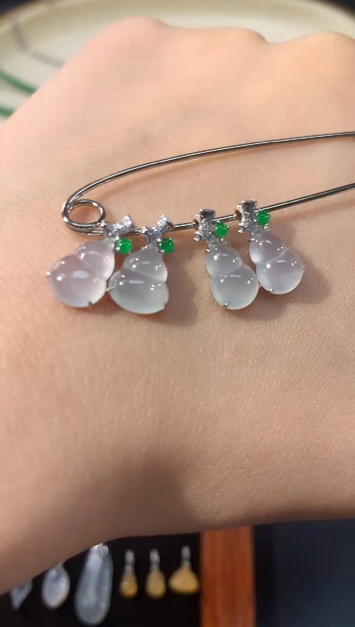 【彩虹盘】翡翠吊坠-多样性发一件-18K金镶嵌-AW03|CXQ21