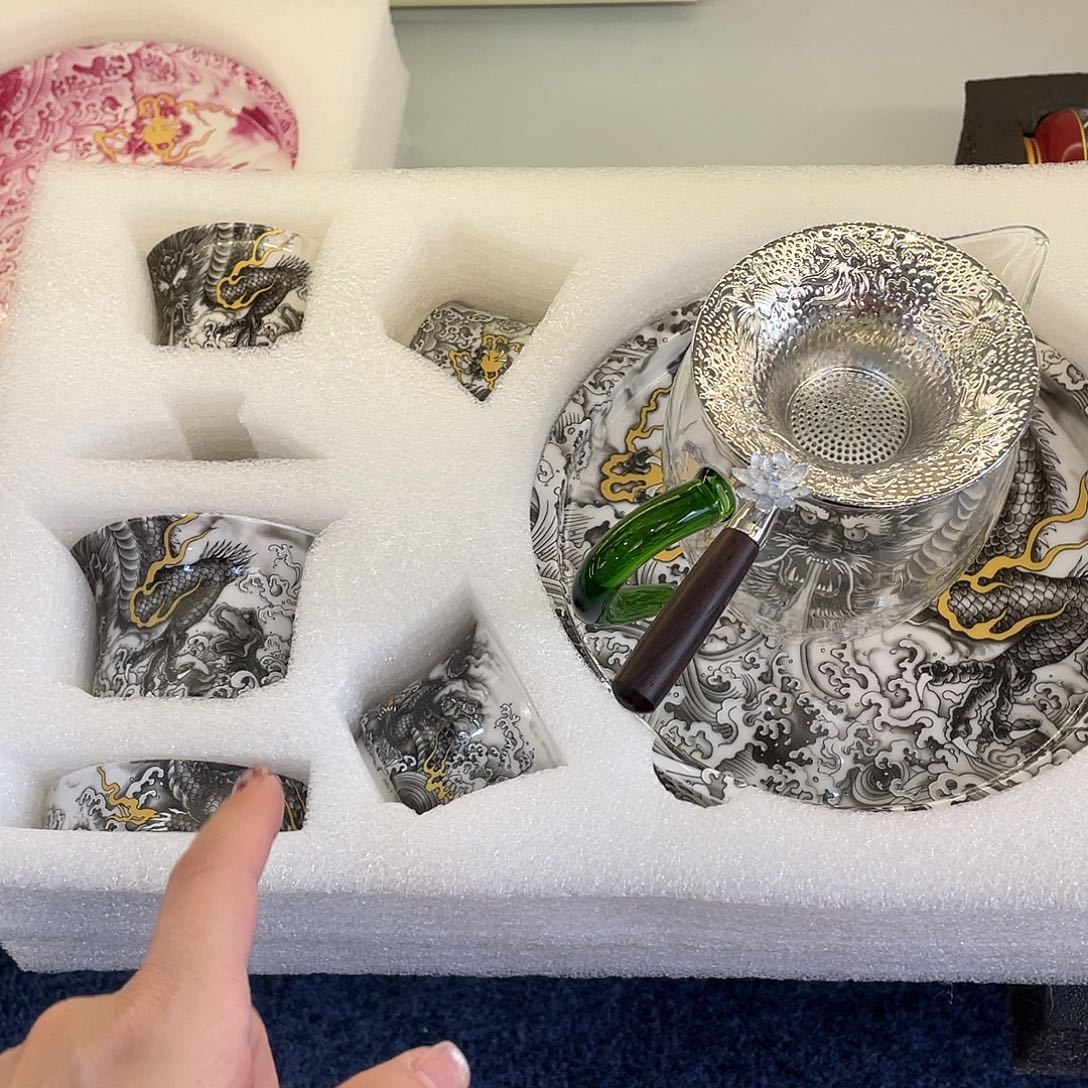 陶景德陶瓷盖碗茶具