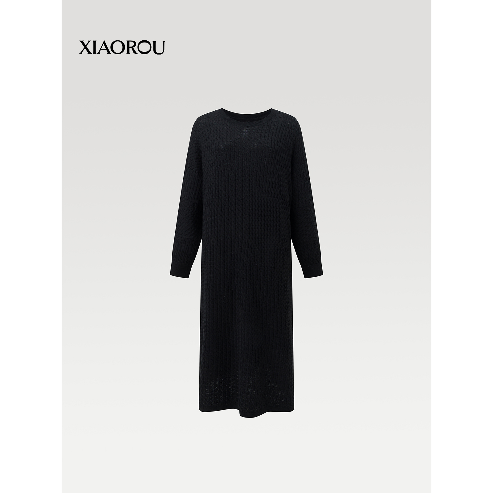 XIAOROU/小柔YM766 Biella Yarn羊毛Daily Luxury长款连衣裙