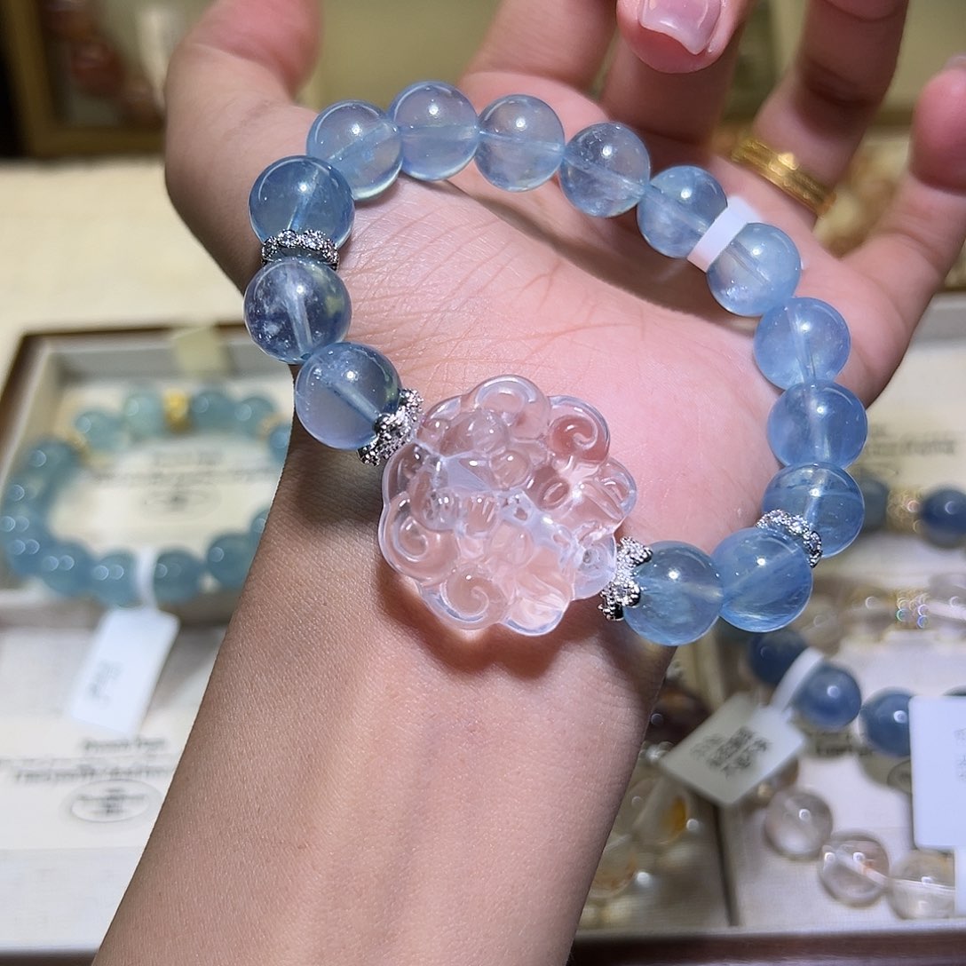 水晶手链未镶嵌7**学12.首单9折 48小时鉴赏