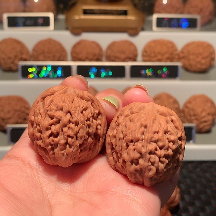 文玩核桃把件莲花35尺