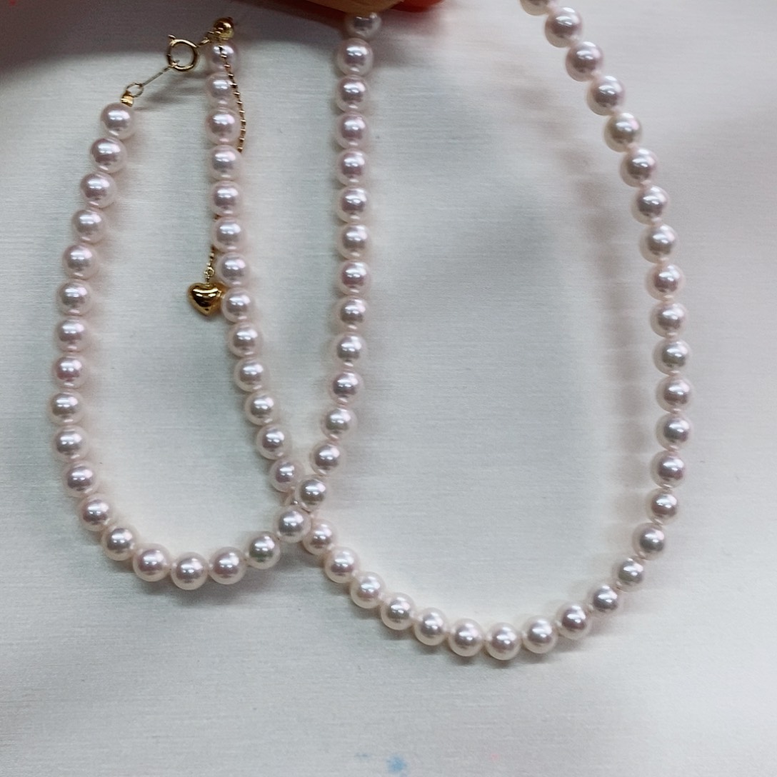项链未镶嵌海水珍珠5-5.5