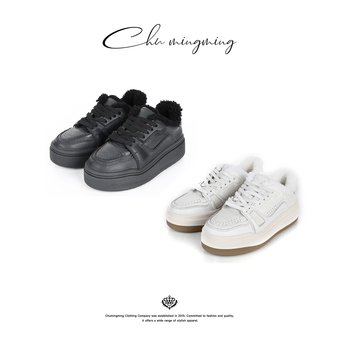 【CHUMINGMING】发泡增高加绒休闲鞋XZGM2521