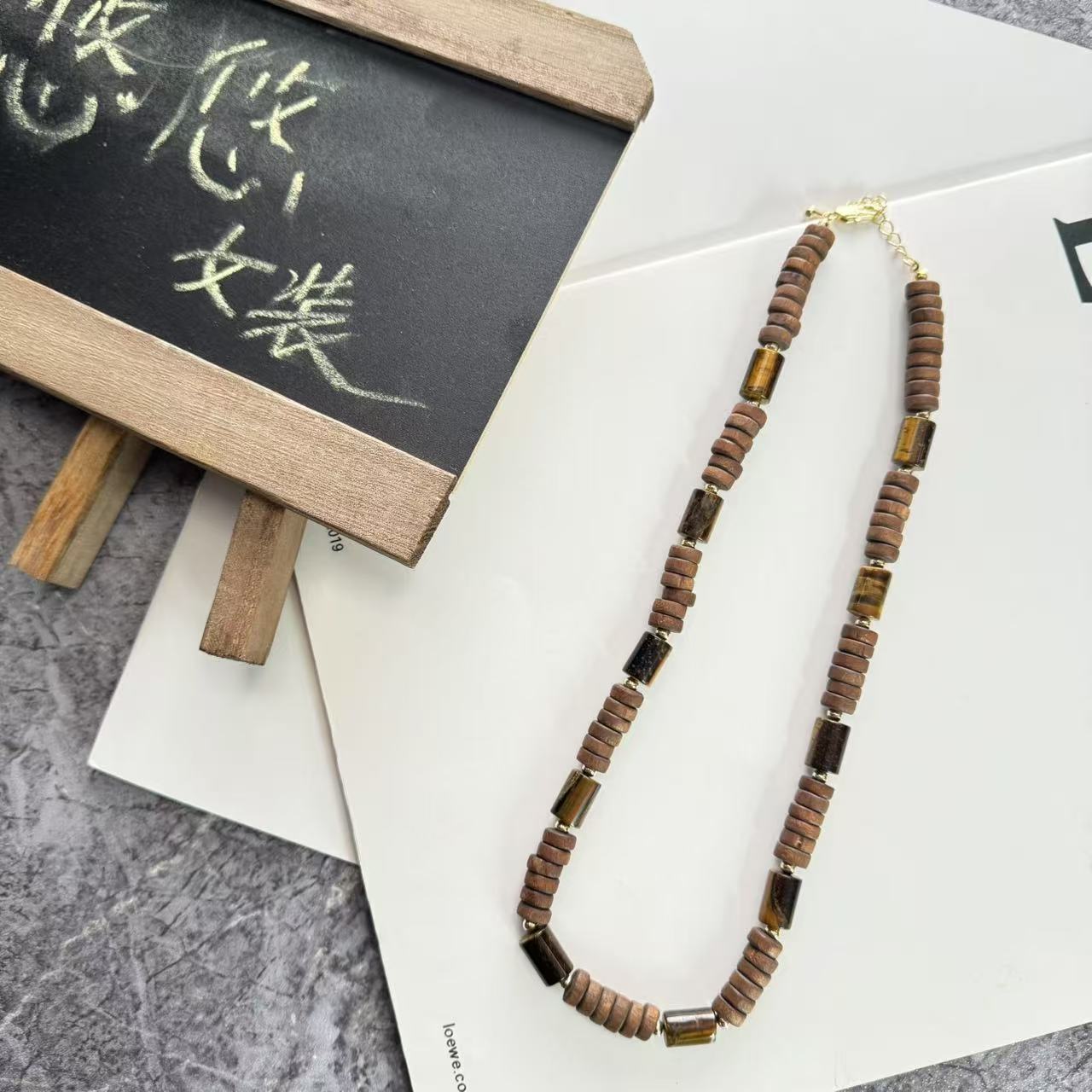 非金属木质项链 《悠悠精选》新款时尚百搭个性复古项链021400