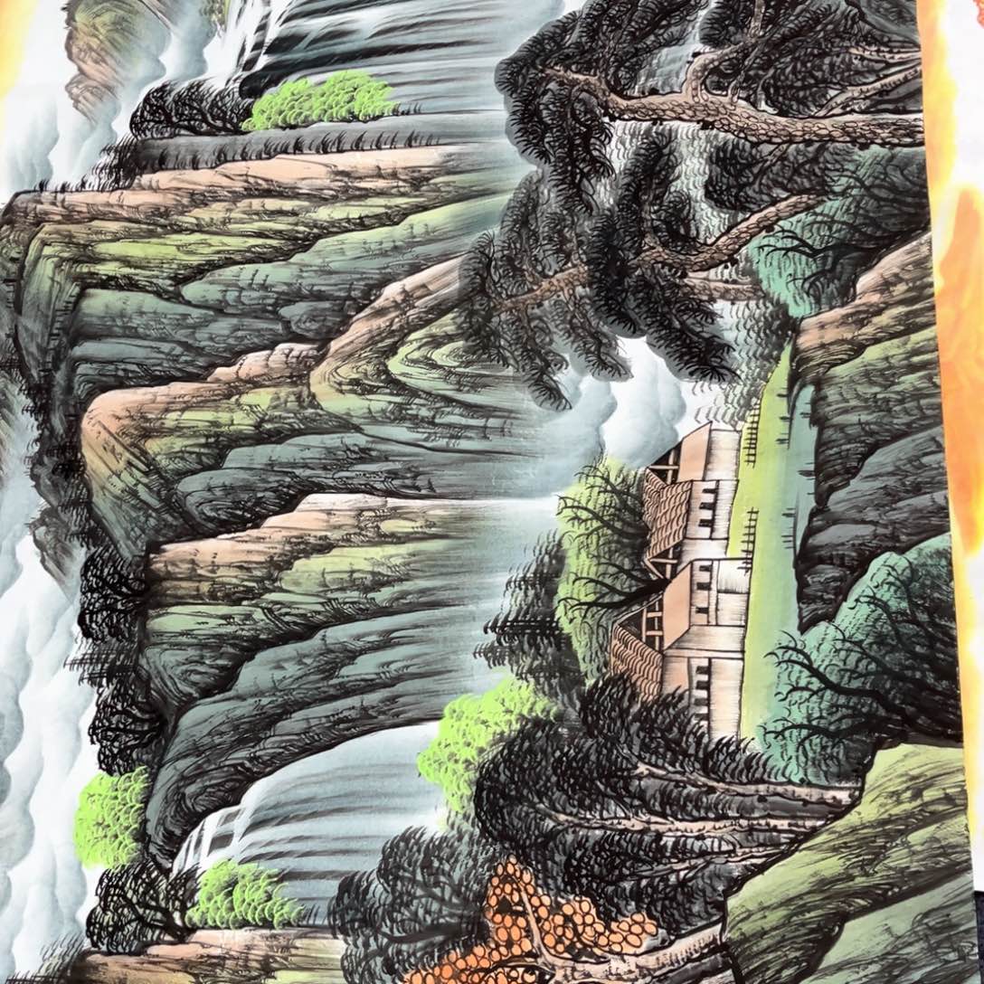 国画国画作品老师手绘