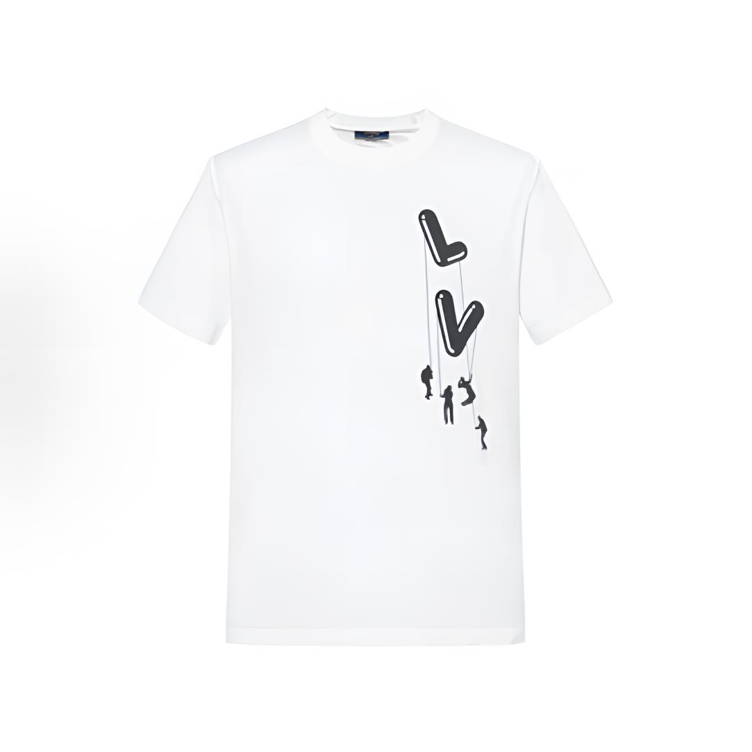 未使用 LouisVuitton/路易威登 伞兵印花logo短袖