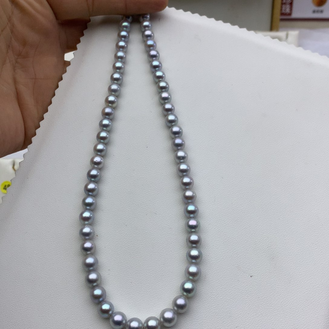 海水珍珠项链银S925镶嵌
