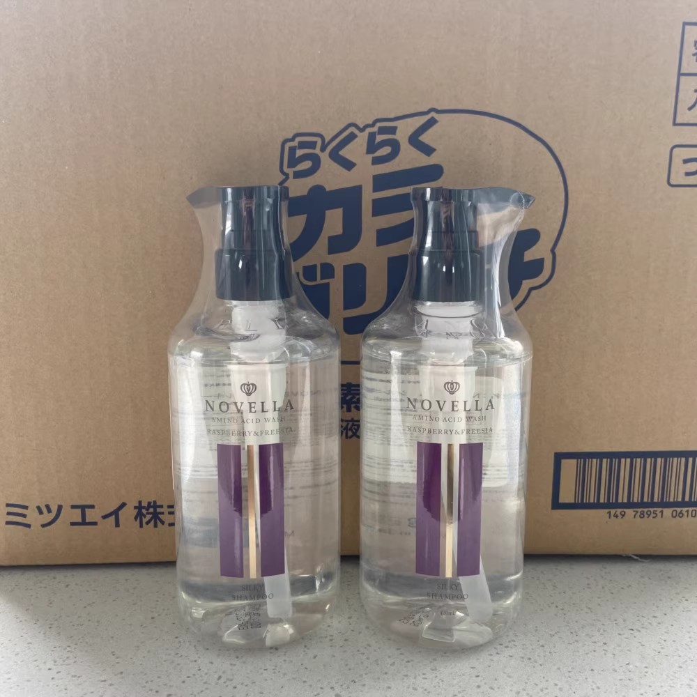 日本原装novella那绯澜洗发水树莓小仓兰清爽控油海盐净透
