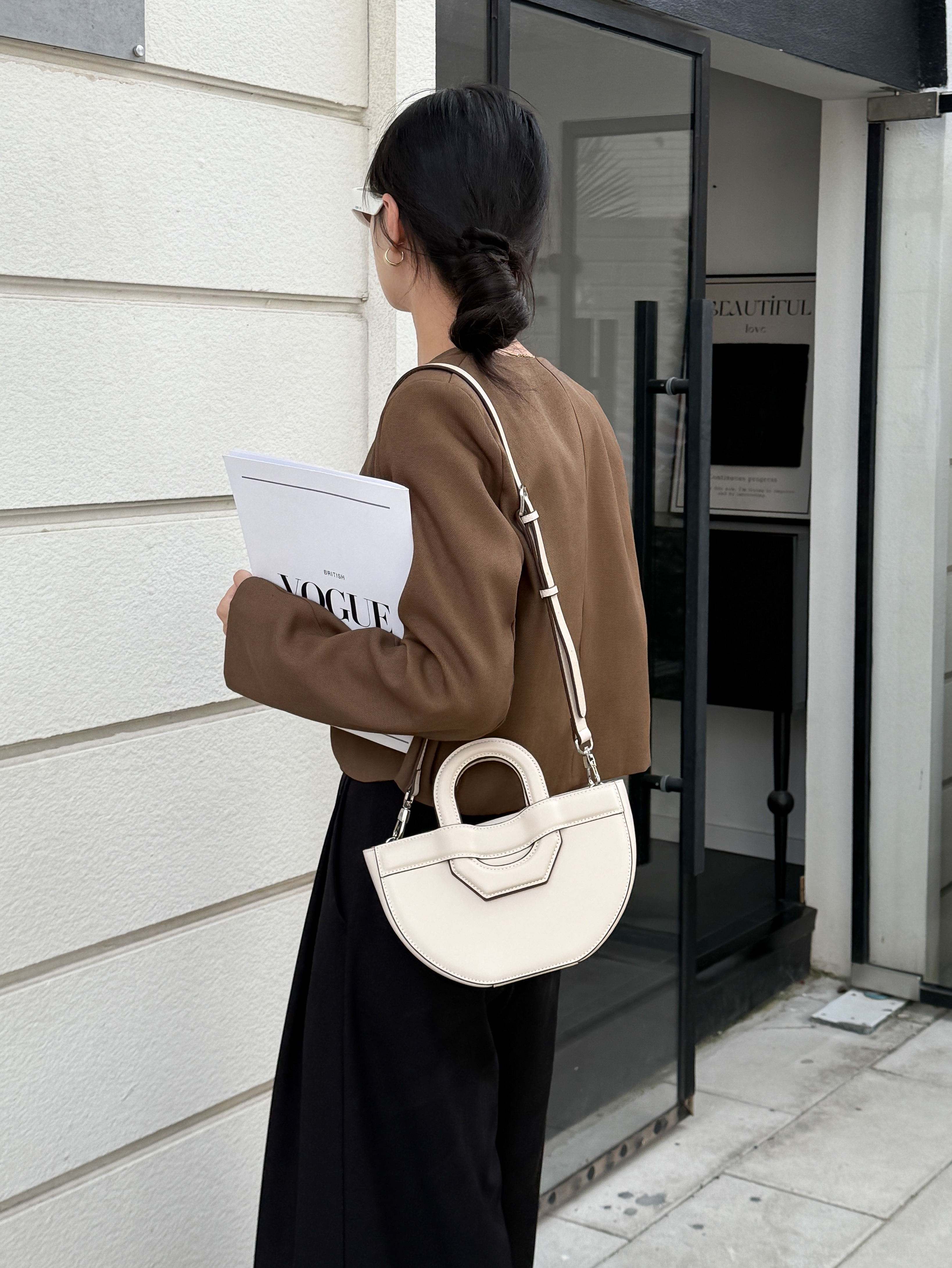 2025新款小众休闲手提水桶包气质百搭斜跨包