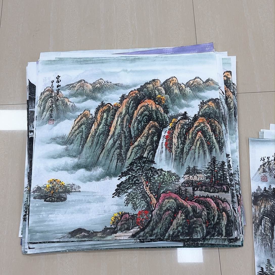 国画国画作品多次