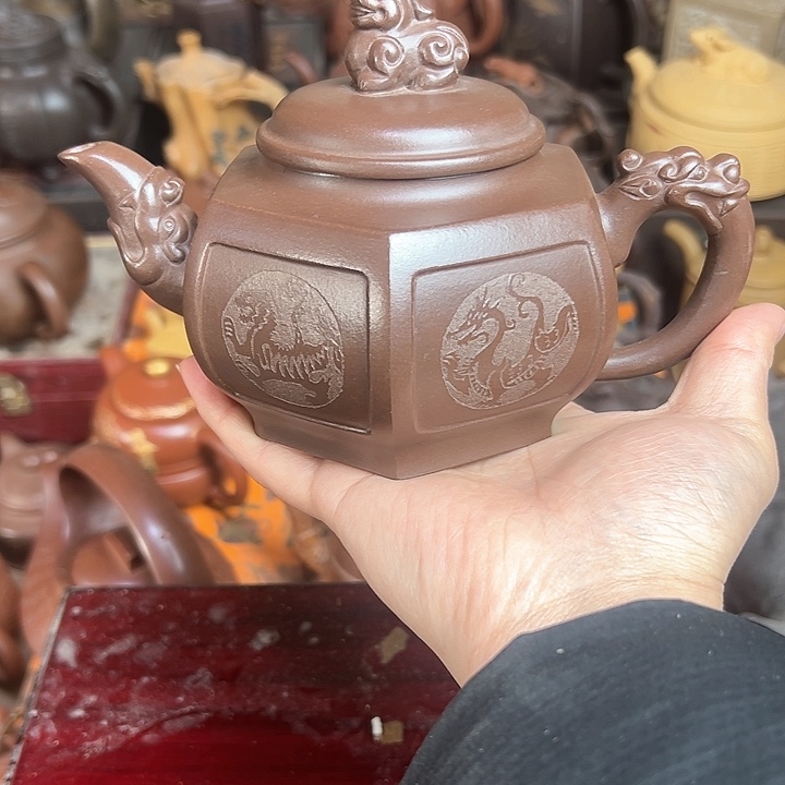 紫砂茶壶彦*原矿紫砂壶