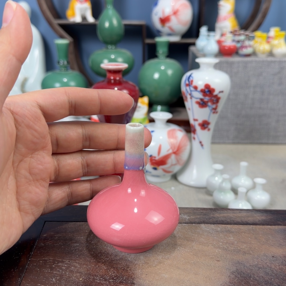 陶瓷手工小花器摆件