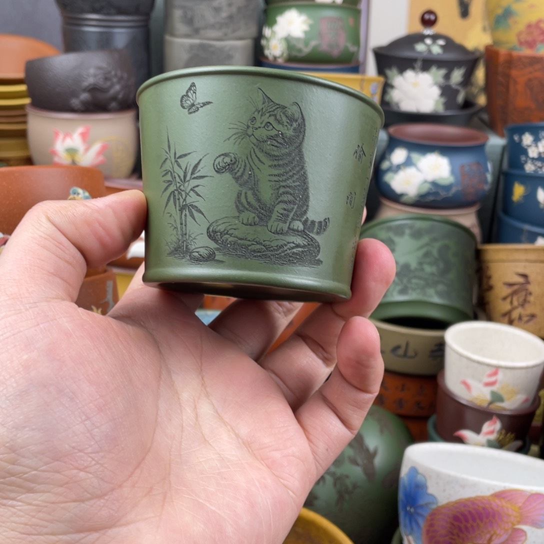 紫砂茶杯紫砂茶杯