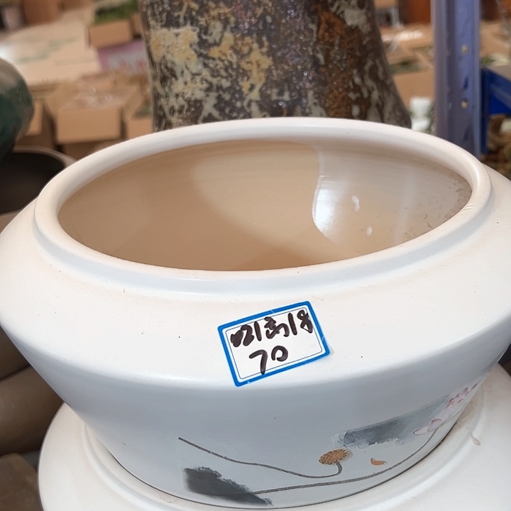 陶瓷景德镇精品花盆栽适合