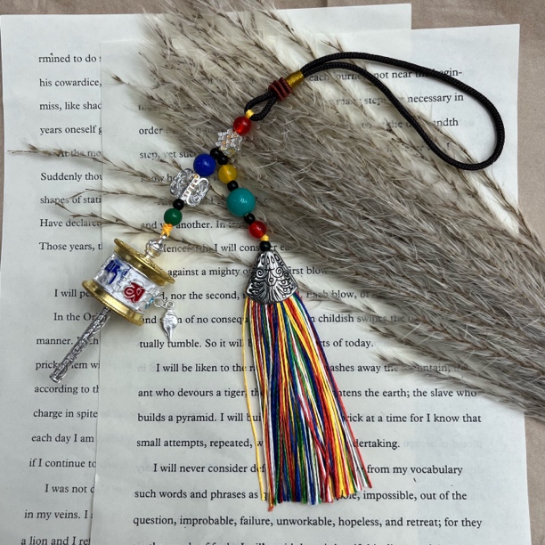 藏风转经筒挂件一个-0504