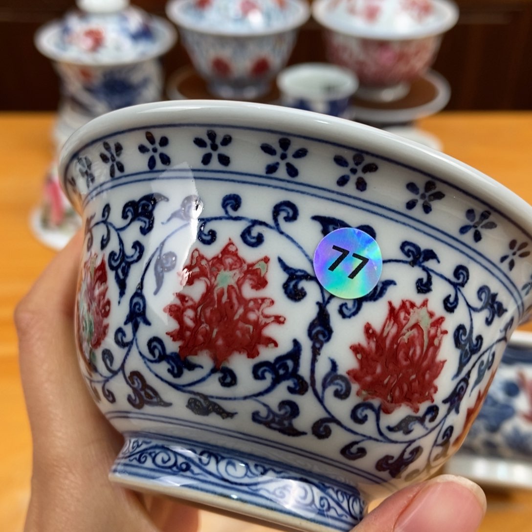手绘现代茶具非古董