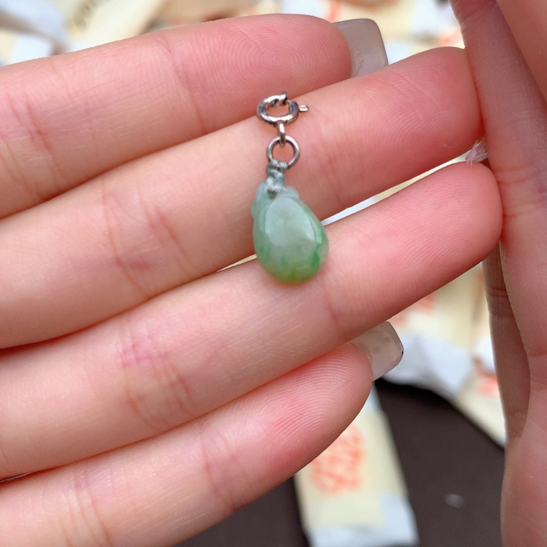 【闪购商品】翡翠挂件银S925镶嵌一