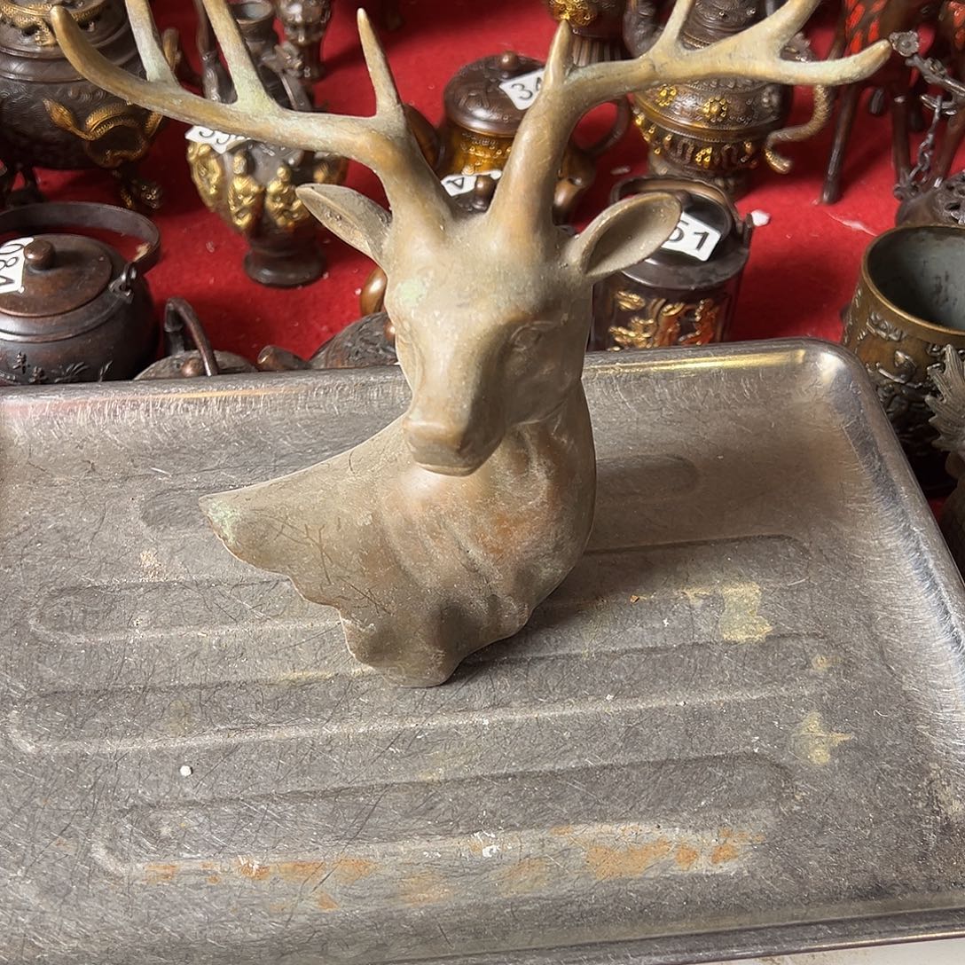 黄铜摆件，文房摆件