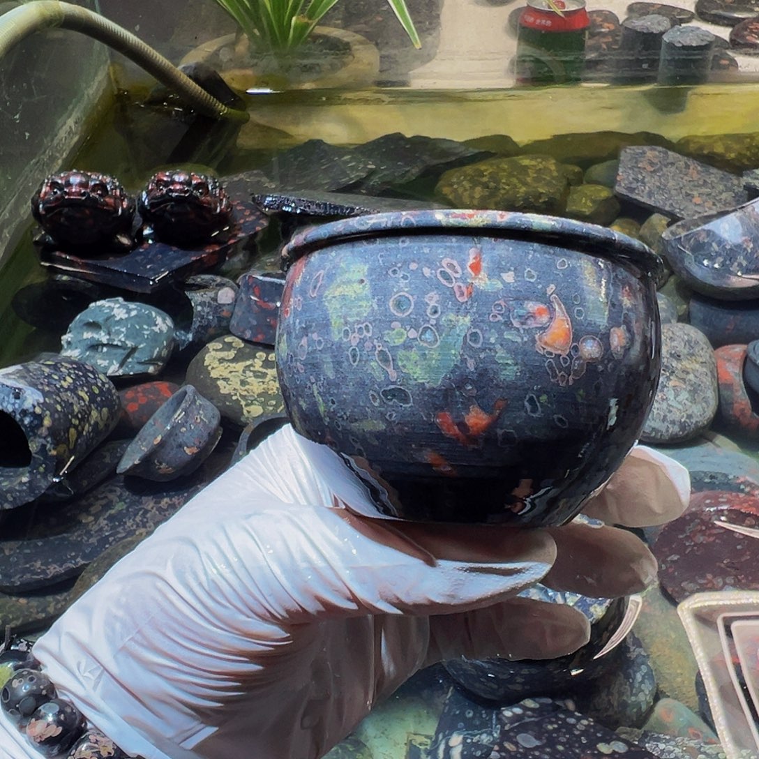 前***途梅花玉鱼缸石茶周边不退不换