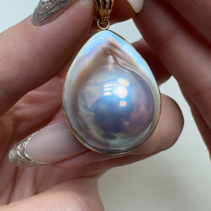 拼合珍珠（马贝珠）颈饰未镶嵌