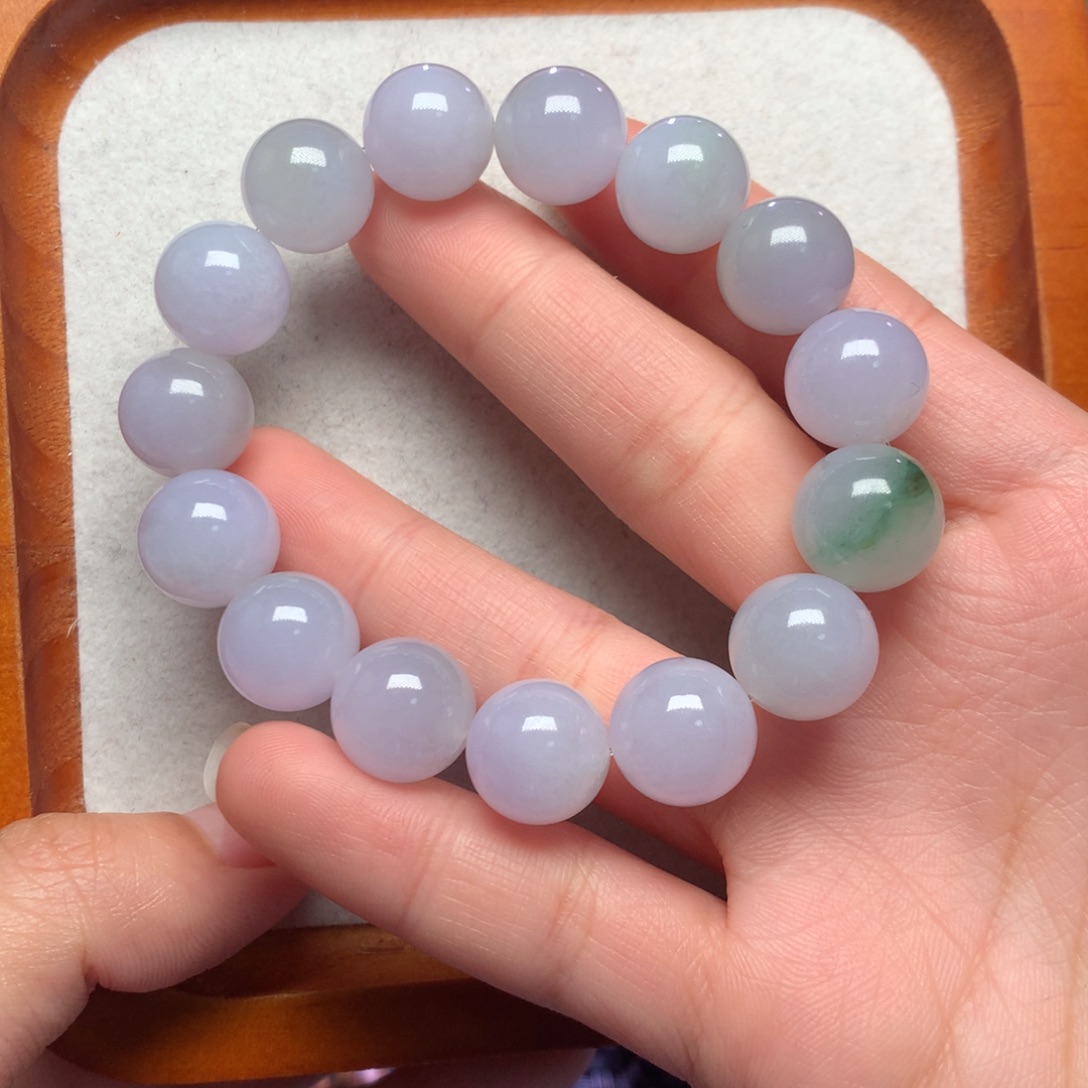 翡翠未镶嵌手链糯种