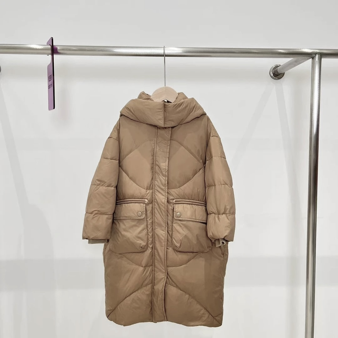 冬女童羽绒服咖色 8064羽系