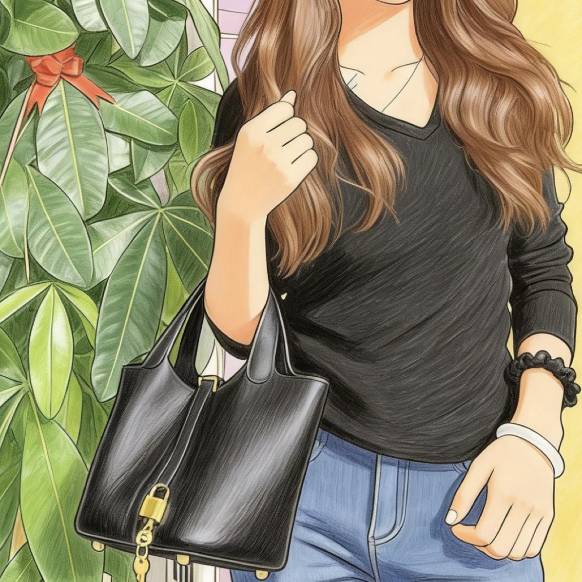 荔枝纹真皮《篮子》包头层牛皮大容量韩系真皮手提包女时尚百搭款