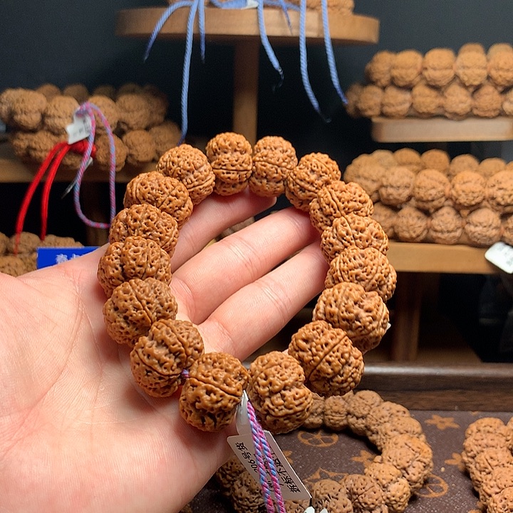 李***军金刚菩提手串菠萝蜜夹板干刷全品22mm➕