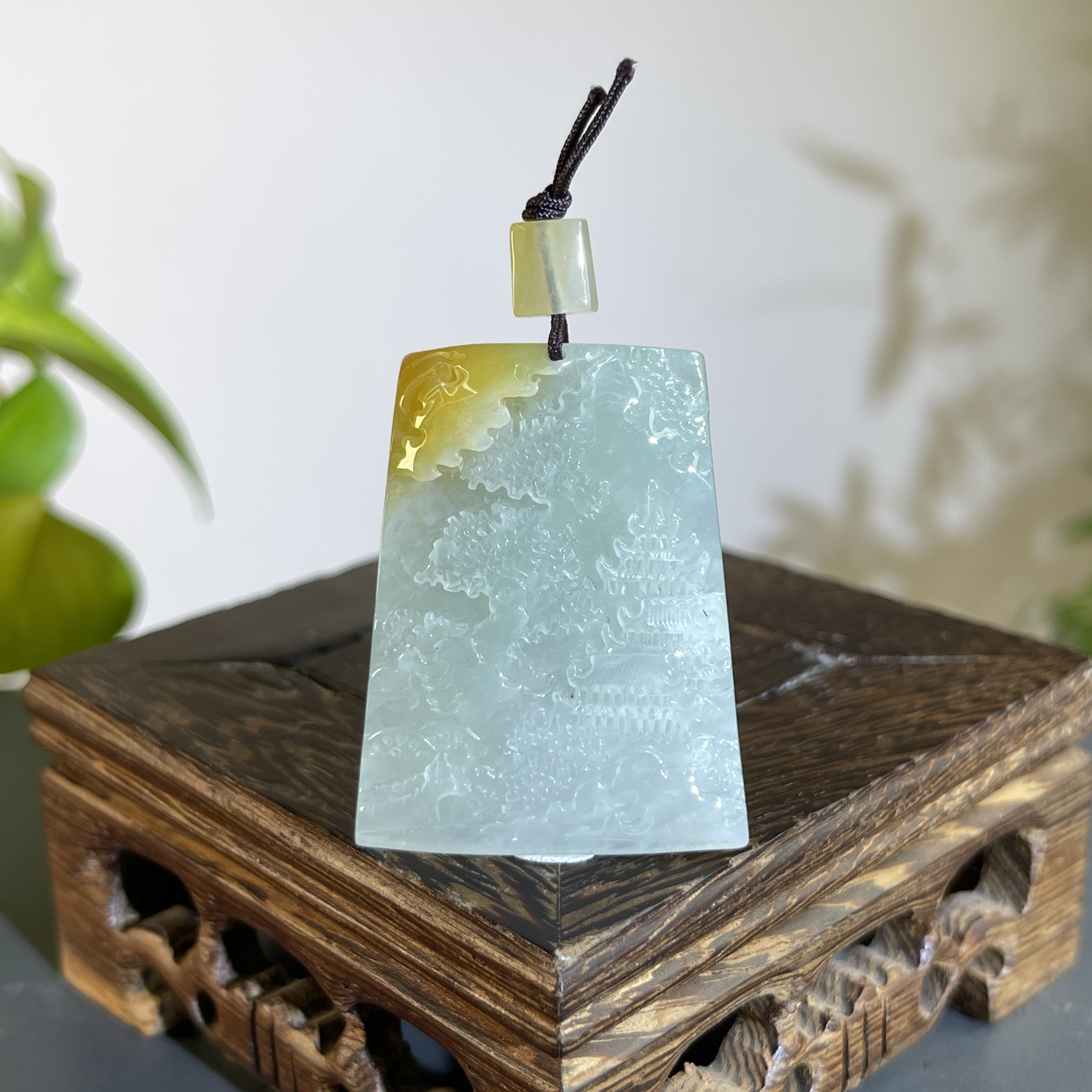 JXW09-76 天然翡翠缅甸A货 山水牌