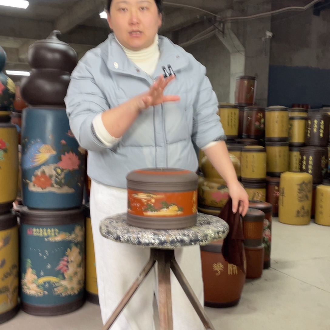 宜兴原矿紫砂茶叶罐