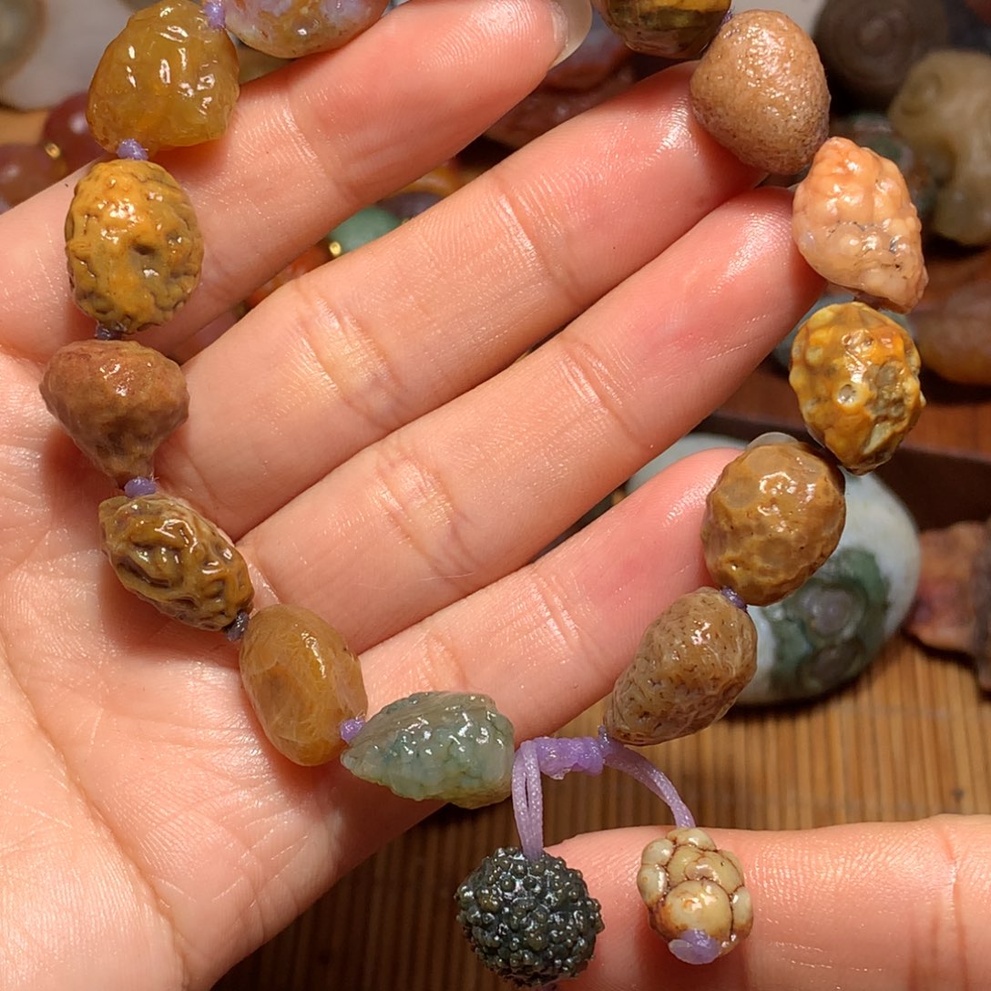 未镶嵌玛瑙/玉髓珠宝半成品