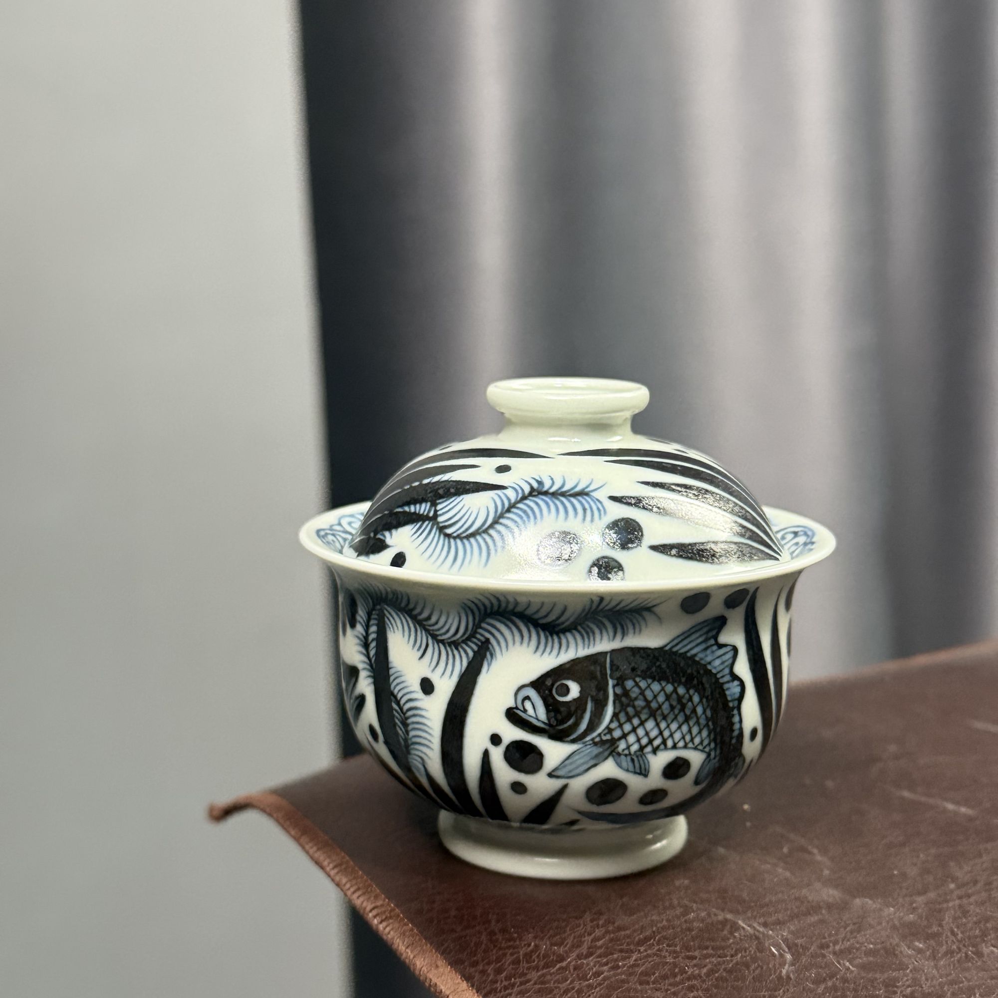 微瑕福利鱼藻盖碗100cc