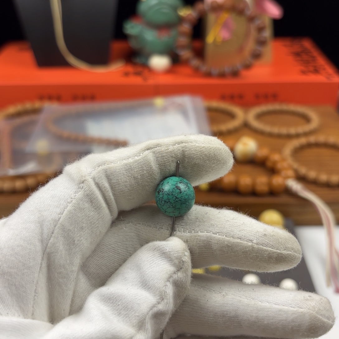 一***、手串猴头核桃猴头小绿圆珠