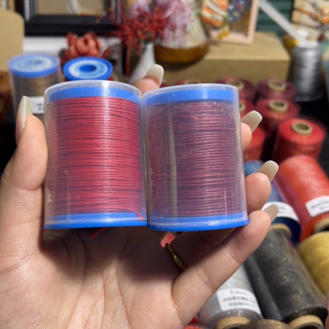 腈纶1.0泰蜡两卷亮红大红