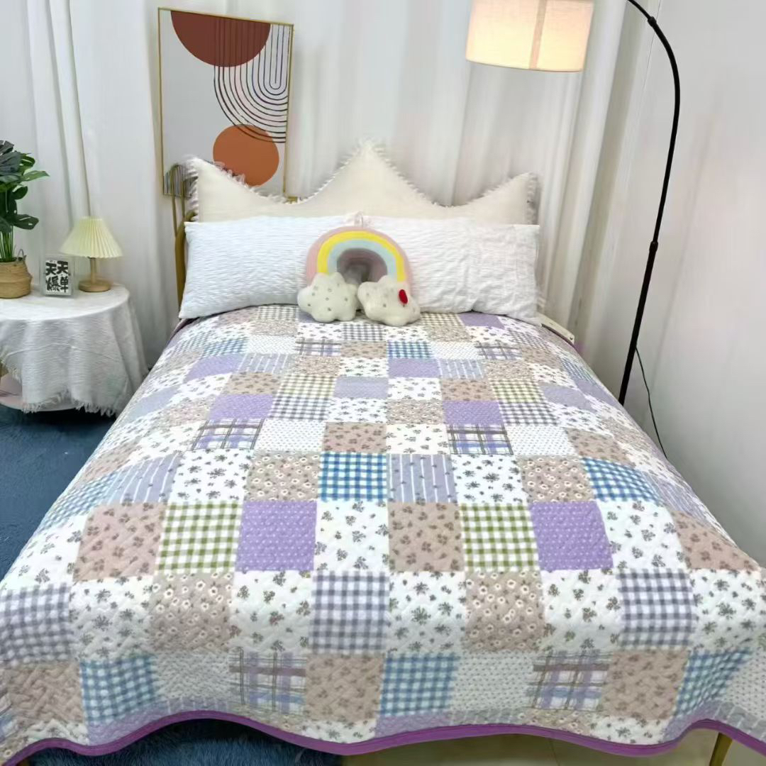 保暖奶绒冬季布床加厚中国风床盖加大亲肤磨毛双面款