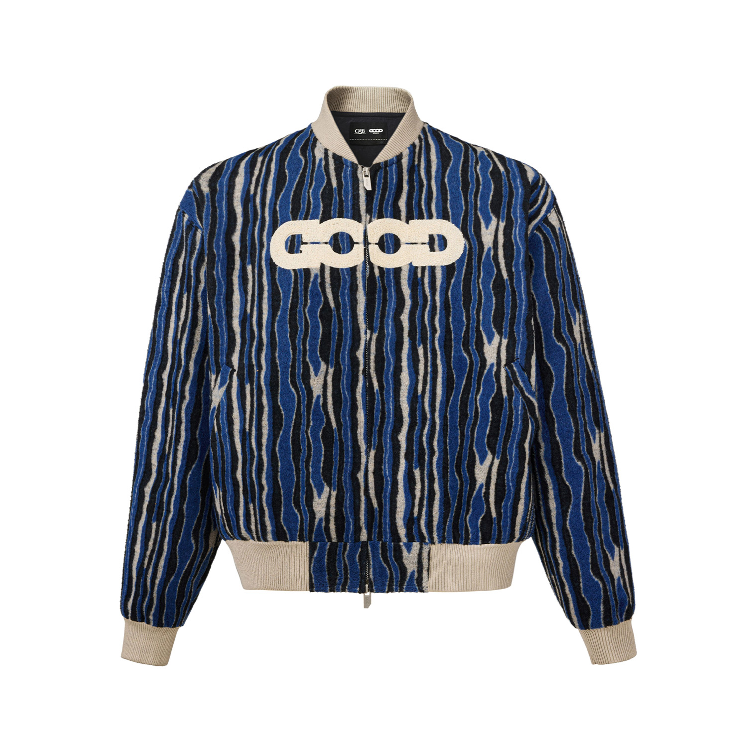 GB-GOODBRAND 2025FW 苦瓜纹轻奢时尚高级感logo夹克 男女同款