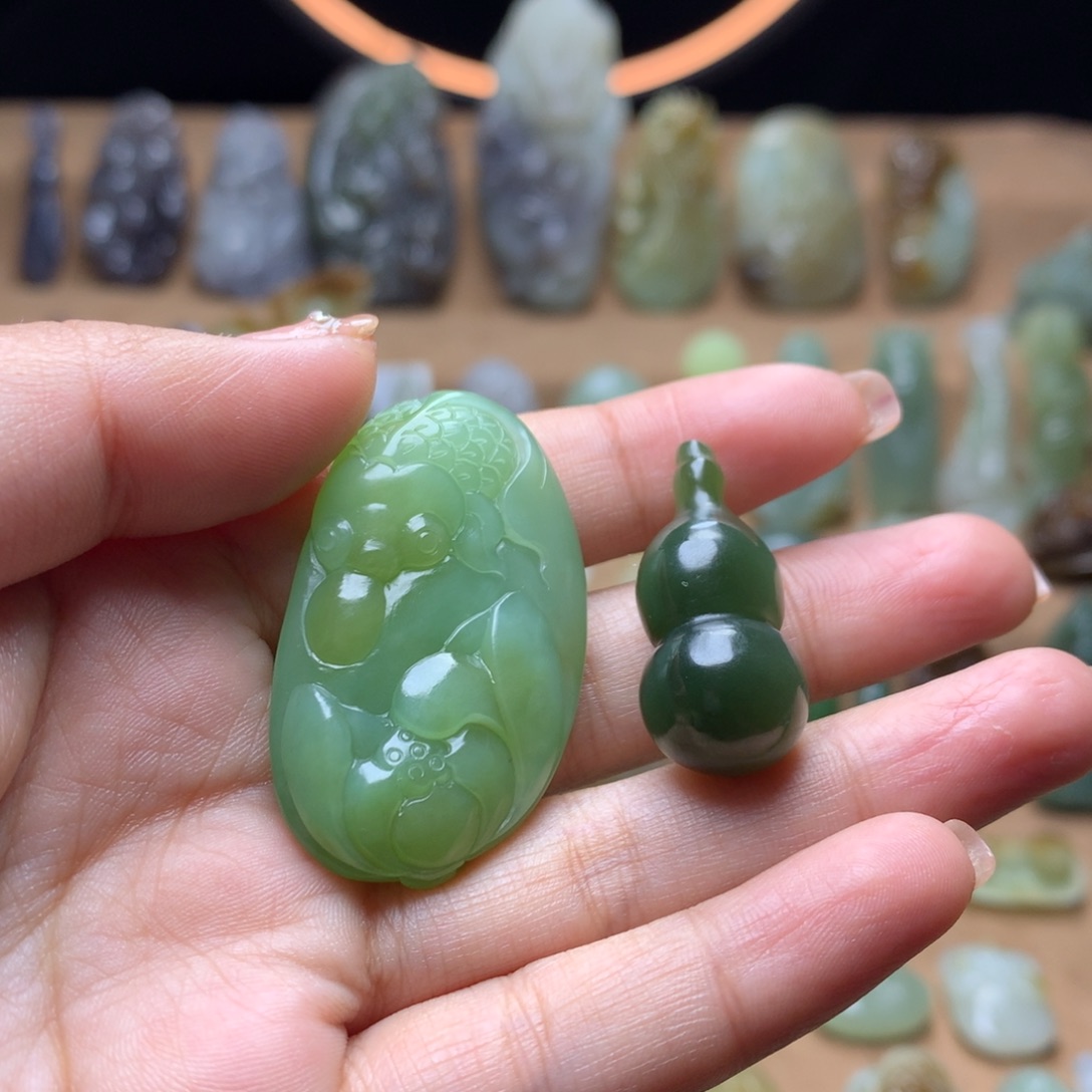 和田玉挂件未镶嵌相***李