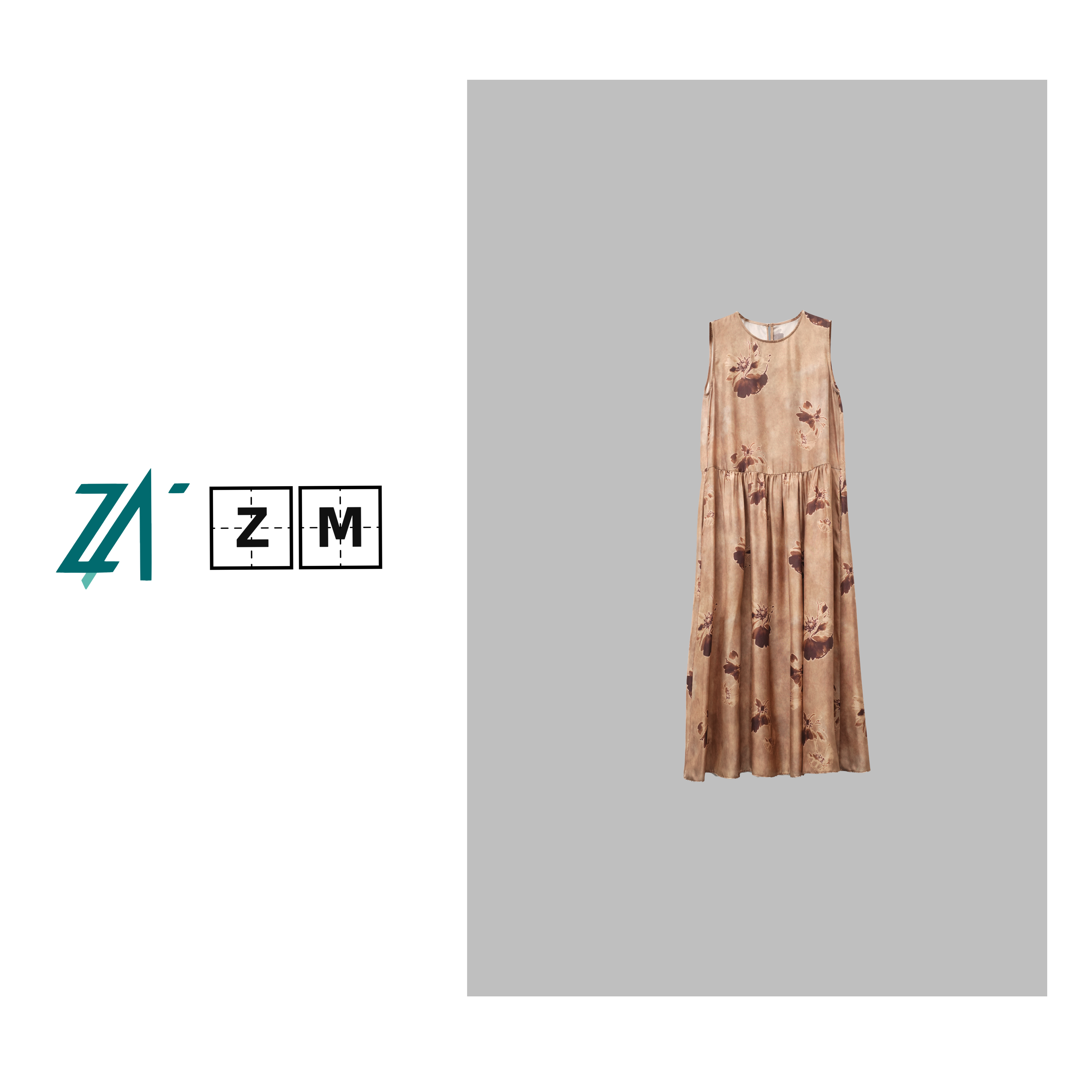 100%桑蚕丝斜纹绸气质款时尚植物染显瘦连衣裙女 ZQ20244562