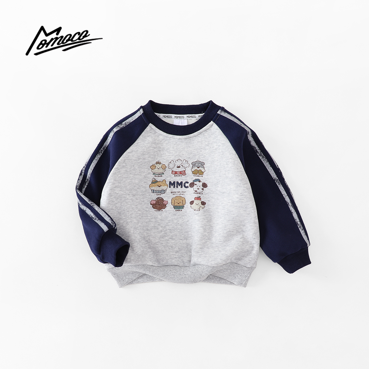MOMOCO/玛米玛卡男童潮流玩偶加绒加厚韩版可爱卫衣77430232059