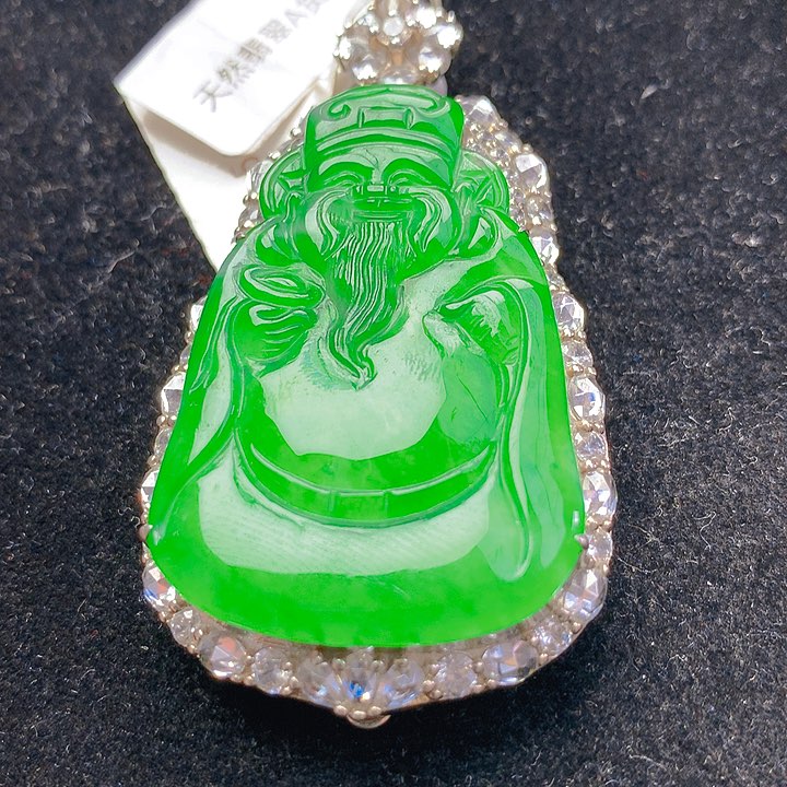 【闪购商品】翡翠银S925镶嵌颈饰翡翠