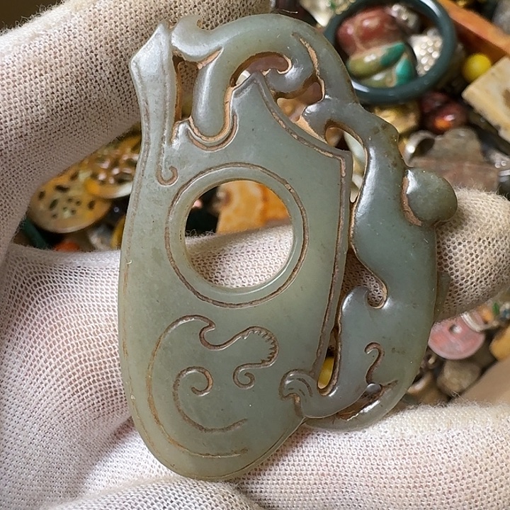 和田玉未镶嵌挂件