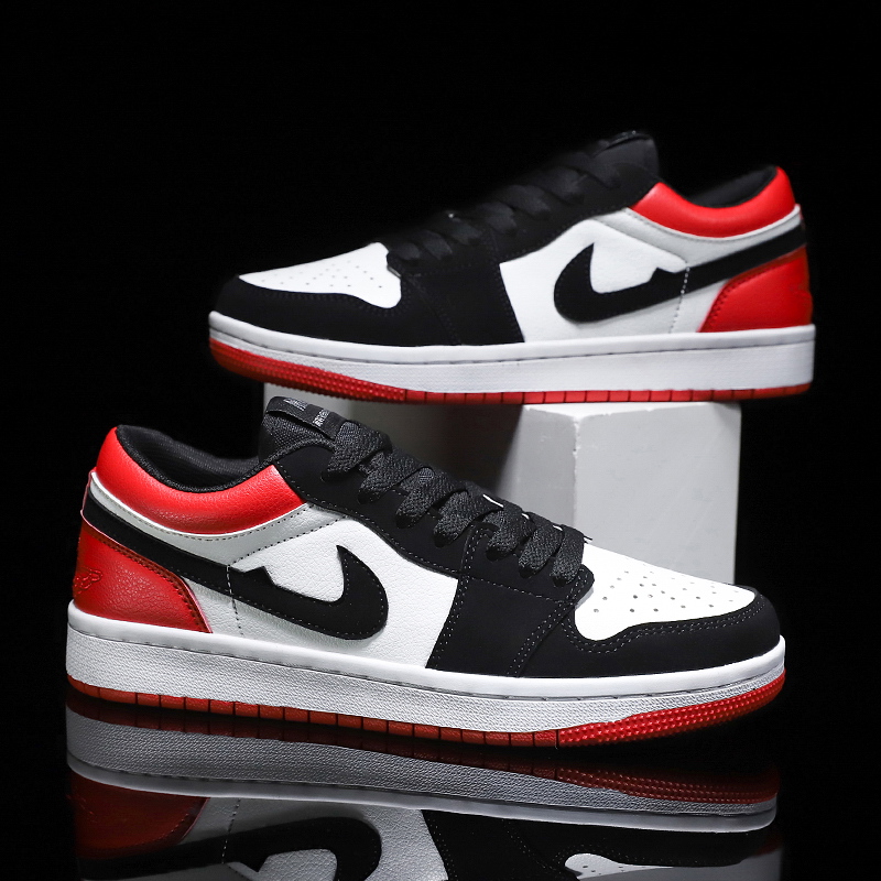 aj男鞋黑白熊猫dunk空军一号三太子低帮荧光绿运动情侣板鞋