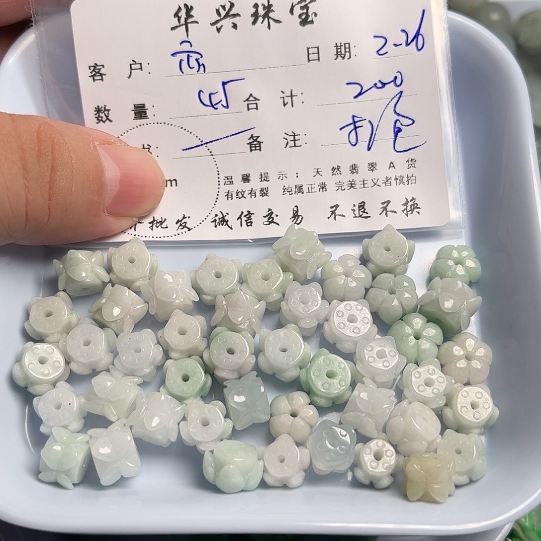 翡翠颈饰未镶嵌亦***੭