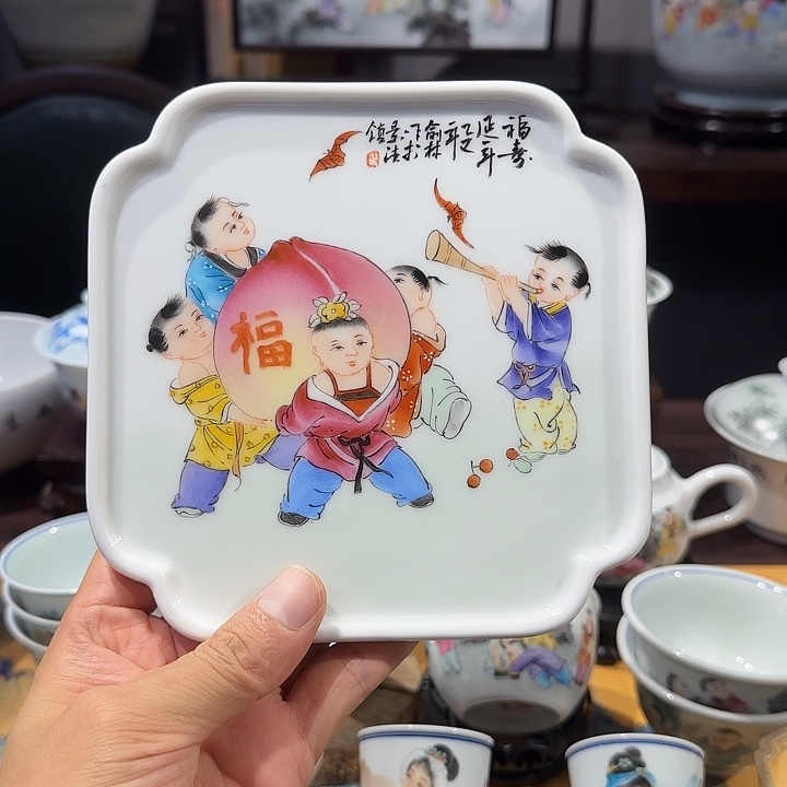 景德镇陶瓷手绘作品