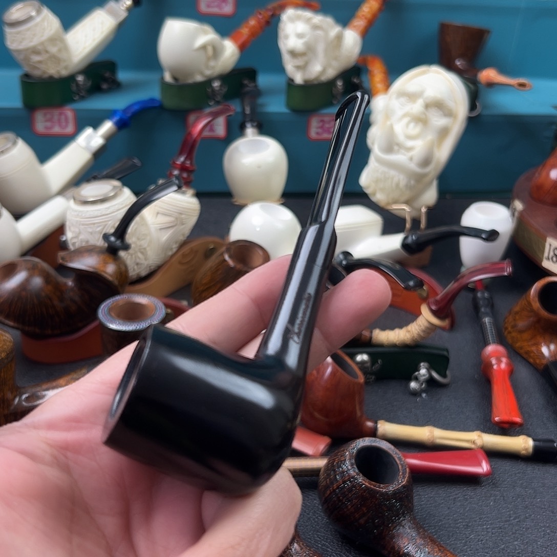 大***雁意大利石楠木烟斗