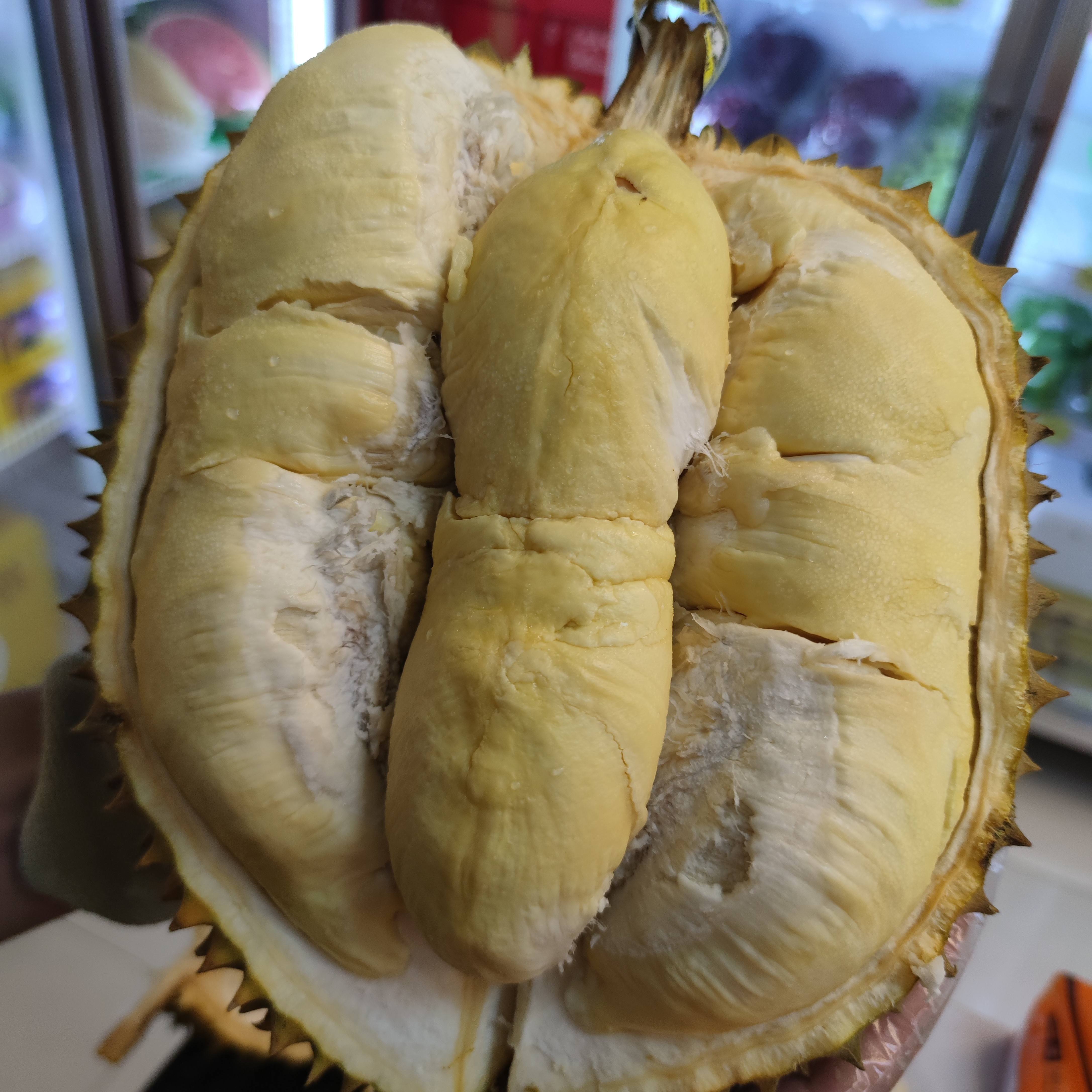 泰国树熟金枕新鲜榴莲  整果约2kg 核大小金枕泰国